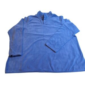 32 Degrees Heat Womens XXL purple Fleece Snap Mock Neck Pullover outdoors